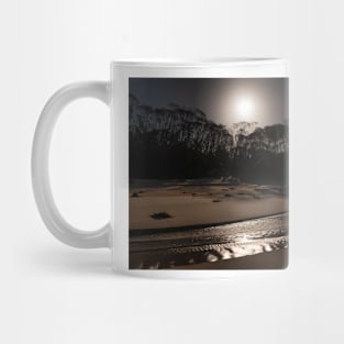 Quarry Beach Under Moonlight Mug